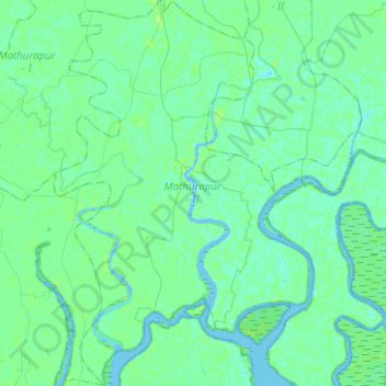 Mathurapur - II topographic map, elevation, terrain