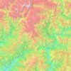 Bajura topographic map, elevation, terrain