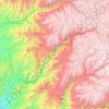 Province of Canta topographic map, elevation, terrain