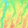 Cinere topographic map, elevation, terrain