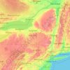 New York topographic map, elevation, terrain