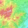Albinyana topographic map, elevation, terrain