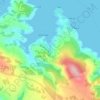 Nečujam topographic map, elevation, terrain