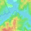 Falls Lake State Recreation Area topographic map, elevation, terrain