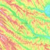 Chișinău Municipality topographic map, elevation, terrain