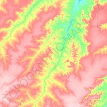 Pavussu topographic map, elevation, terrain