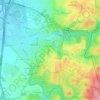 Rosh HaAyin topographic map, elevation, terrain