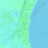 konarak topographic map, elevation, terrain