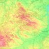 Woiwodschap Swiety Krzyz topographic map, elevation, terrain