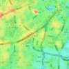 Roppongi topographic map, elevation, terrain