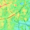 六本木 topographic map, elevation, terrain