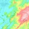 Guachetá topographic map, elevation, terrain