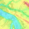 Coulombs topographic map, elevation, terrain