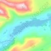 Loch Affric topographic map, elevation, terrain