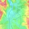 Paulhaguet topographic map, elevation, terrain