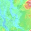 Snoqualmie River topographic map, elevation, terrain