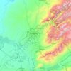 Tashkent Region topographic map, elevation, terrain