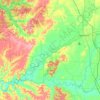 Jackson County topographic map, elevation, terrain