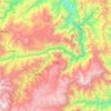 Chaglla topographic map, elevation, terrain