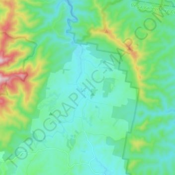 Wandella topographic map, elevation, terrain
