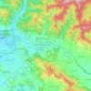 Egüés topographic map, elevation, terrain
