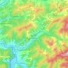 Oščadnica topographic map, elevation, terrain