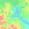 Sanguandian Subdistrict topographic map, elevation, terrain