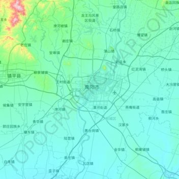 Wolong District topographic map, elevation, terrain