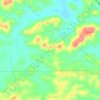 La Danta topographic map, elevation, terrain