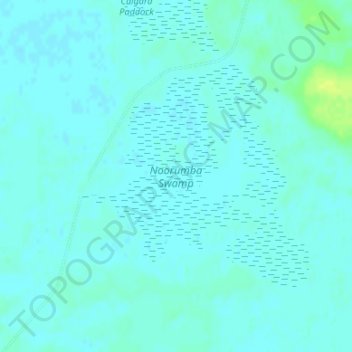 Noorumba Swamp topographic map, elevation, terrain