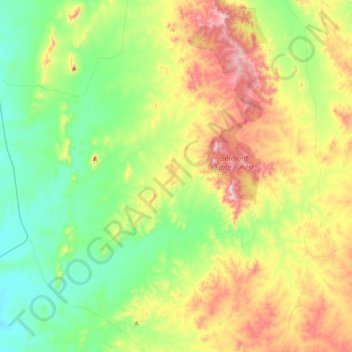 Castle Creek topographic map, elevation, terrain