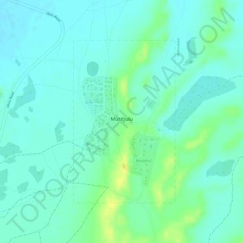 Mutitjulu topographic map, elevation, terrain