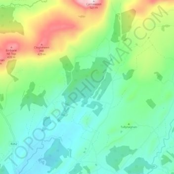 Sallows topographic map, elevation, terrain