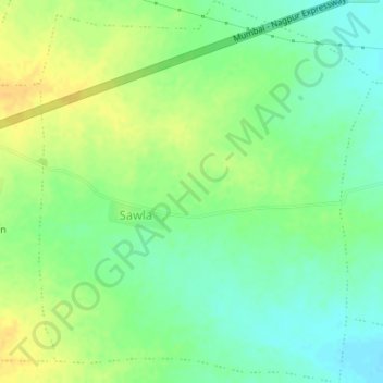 Sawla topographic map, elevation, terrain