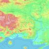 Maritsa/Evros/Meriç topographic map, elevation, terrain