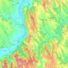 Hőgyész topographic map, elevation, terrain