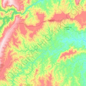 Berilo topographic map, elevation, terrain