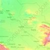 Amu Darya topographic map, elevation, terrain