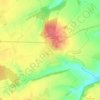 Broyes topographic map, elevation, terrain