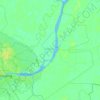 Banyuasin I topographic map, elevation, terrain