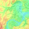 Sharon topographic map, elevation, terrain