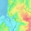 Bolonha-sobre-o-Mar topographic map, elevation, terrain