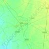 Jind topographic map, elevation, terrain