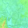 North East Delhi District topographic map, elevation, terrain