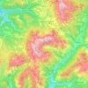 Latemar-Gruppe topographic map, elevation, terrain