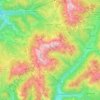 Latemar-Gruppe topographic map, elevation, terrain