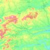 Municipal District of Macroom topographic map, elevation, terrain