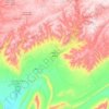 Ifrane Atlas-Saghir topographic map, elevation, terrain
