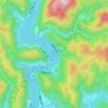 船明ダム湖 topographic map, elevation, terrain
