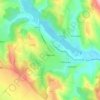 Fălticeni topographic map, elevation, terrain
